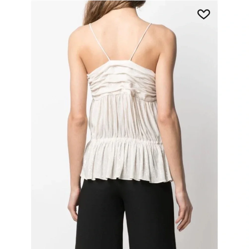 IRO Paris Surry Ruched Camisole Size 36 (US 4) - Picture 2 of 16